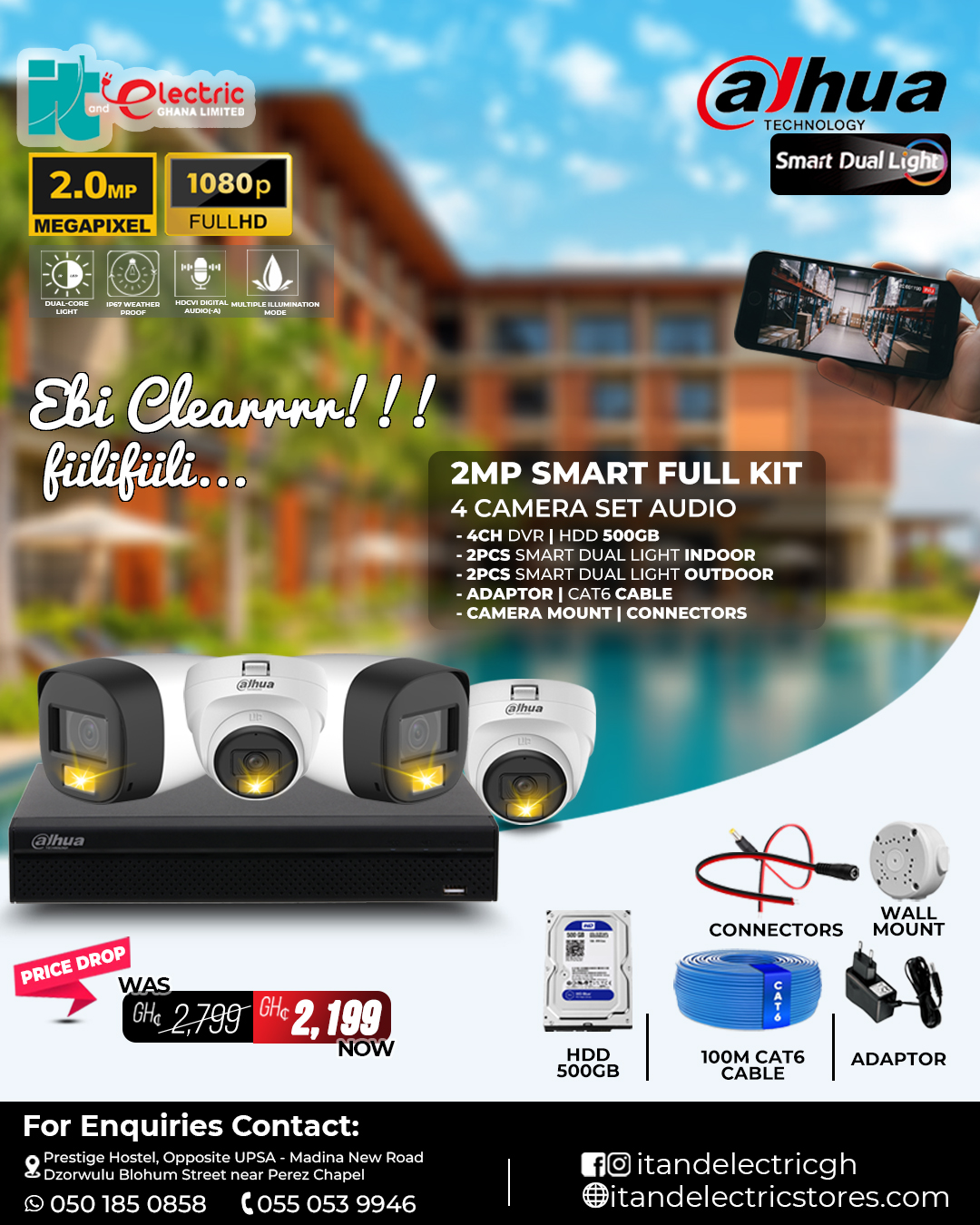 Dahua 2MP Smart Full Kit 