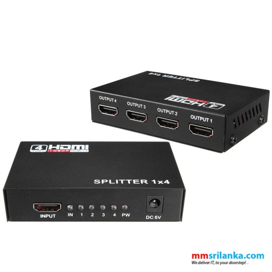 Hdmi Splitter 4 Output - 1080P (BLACK BOX)