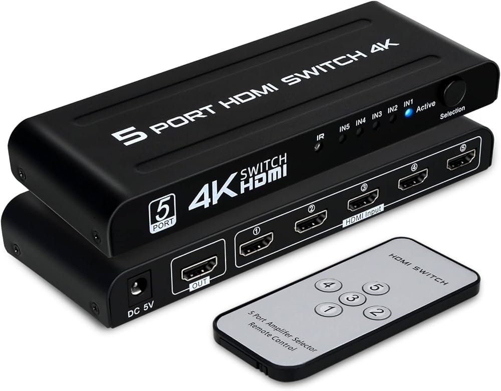5Port HDMI Switch (NEW- BOX) - Powered