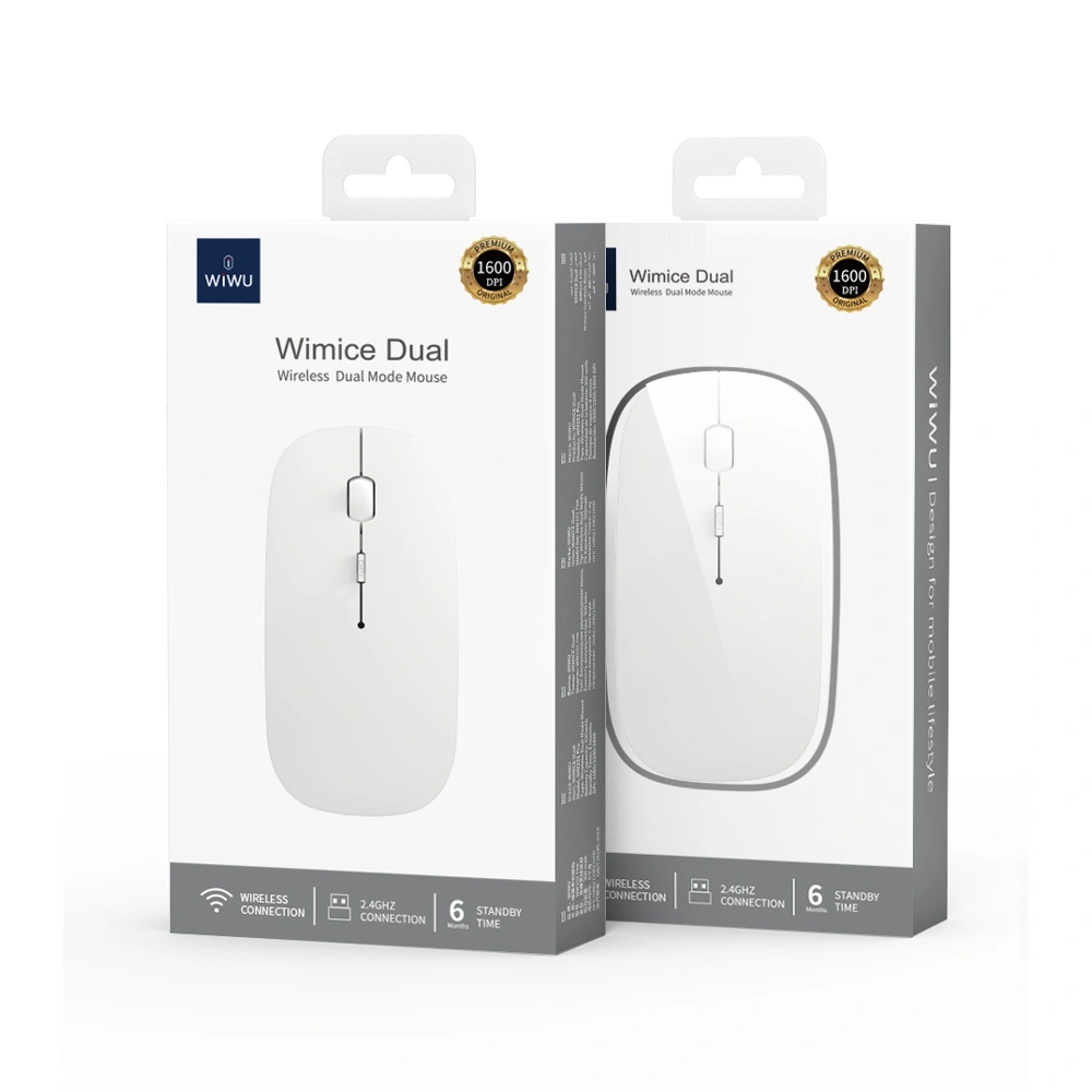 WiWU Pearl 2.4G+Bluetooth Dual-mode Wireless Office Mouse WM101 Pro