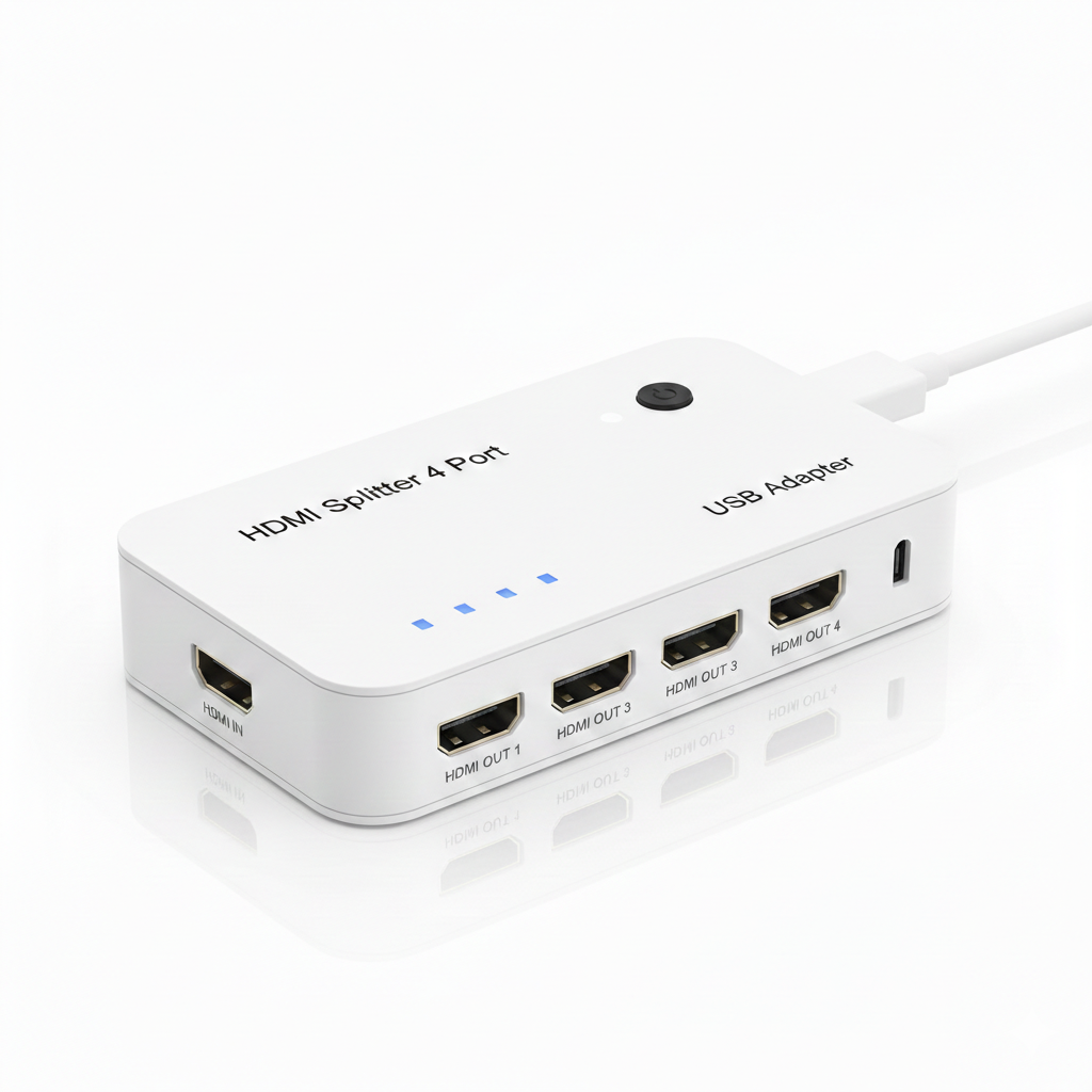 Hdmi Splitter 4 Port - USB Adapter