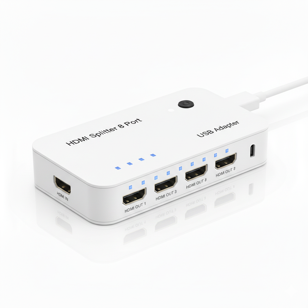 Hdmi Splitter 8 Port - USB Adapter