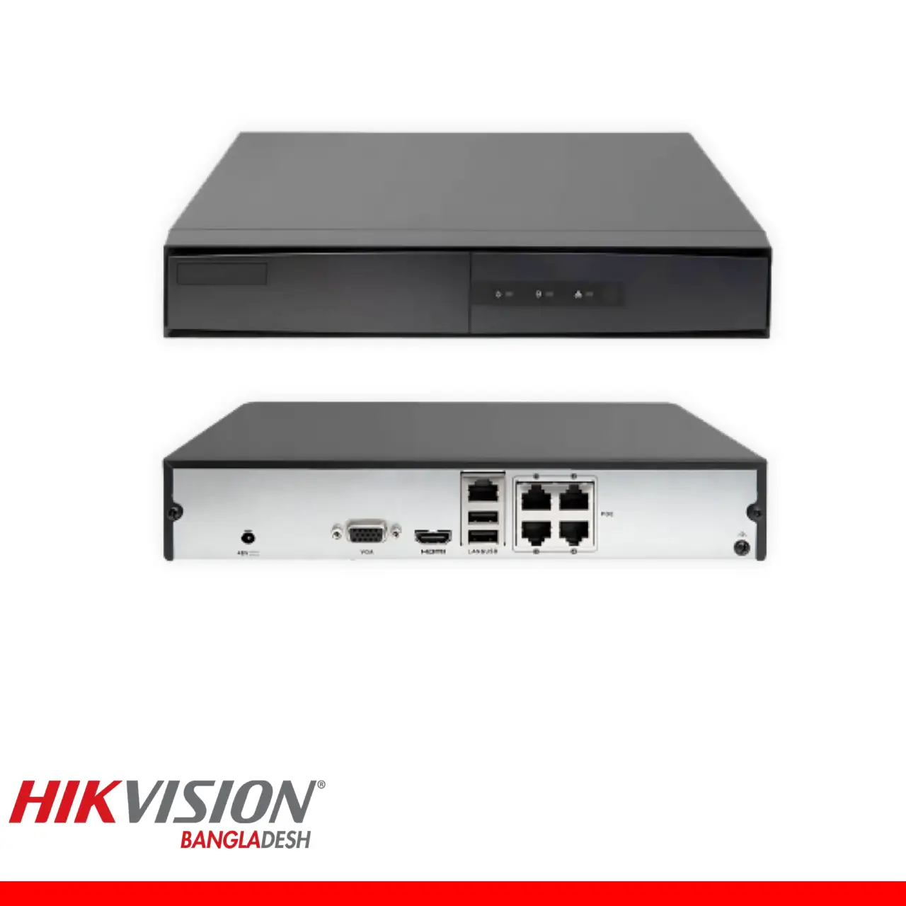 Hikvision 4 Channel Nvr, Poe, 1 Sata Upto 6tb ( Ds-7104ni-q1/4p/m(D))