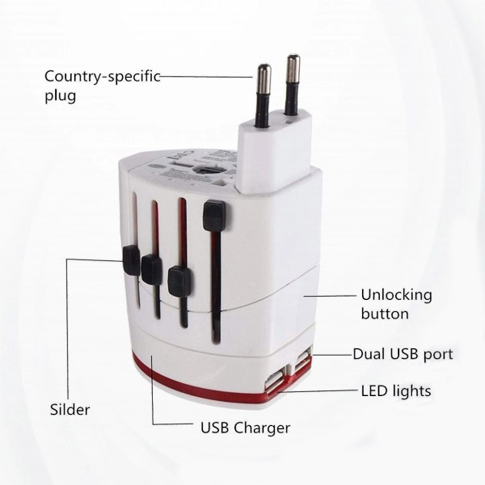 Imenso Universal Travel Adapter 30W (with Recci Green Cable)