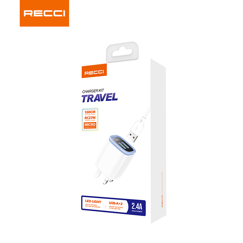 Recci charger kit 2.4A 100cm