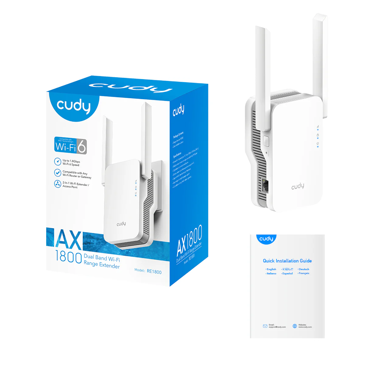 Cudy AX1800 Range Extender (RE1800)