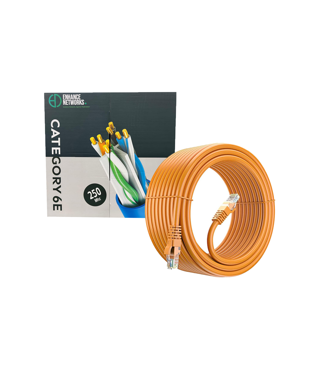 Enhance Networks Cat6 Cable (Orange) 305m