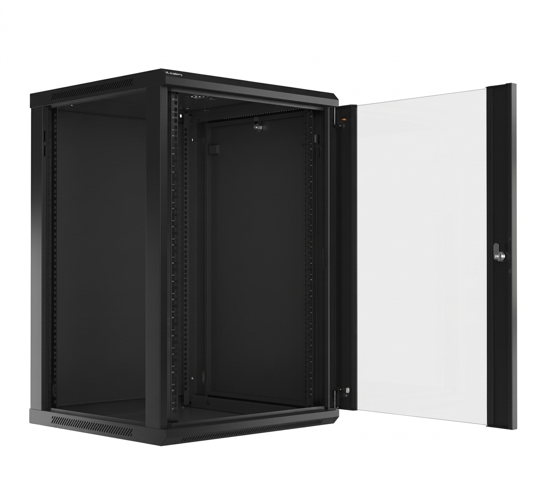 18U Cabinet [600*450] with 450 depth tray / 2 Fan