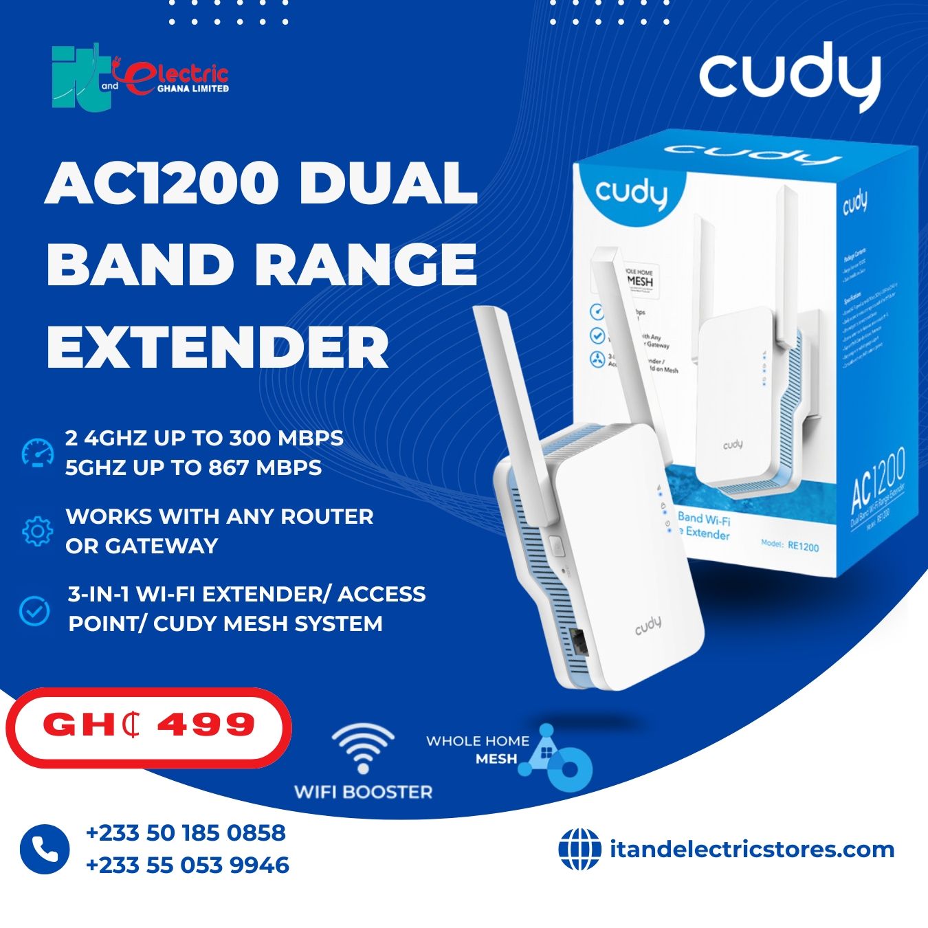 Cudy AC1200 Dual Band Range Extender