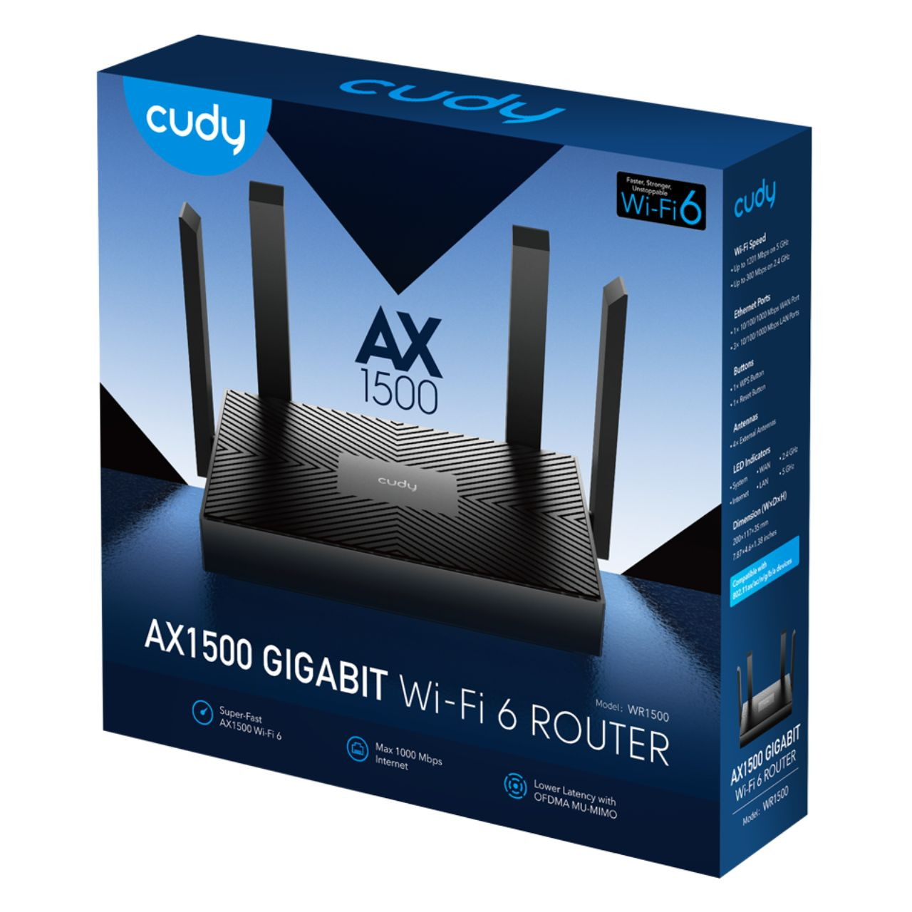 Cudy AX1500 Gigabit WIFI 6 Router